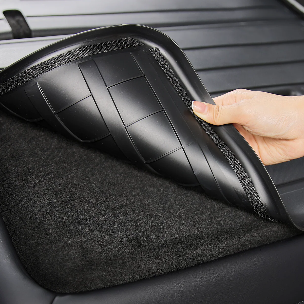All-Weather Cargo Liners Set with Seats Back Protector Mats for Tesla Model 3 - Image 12