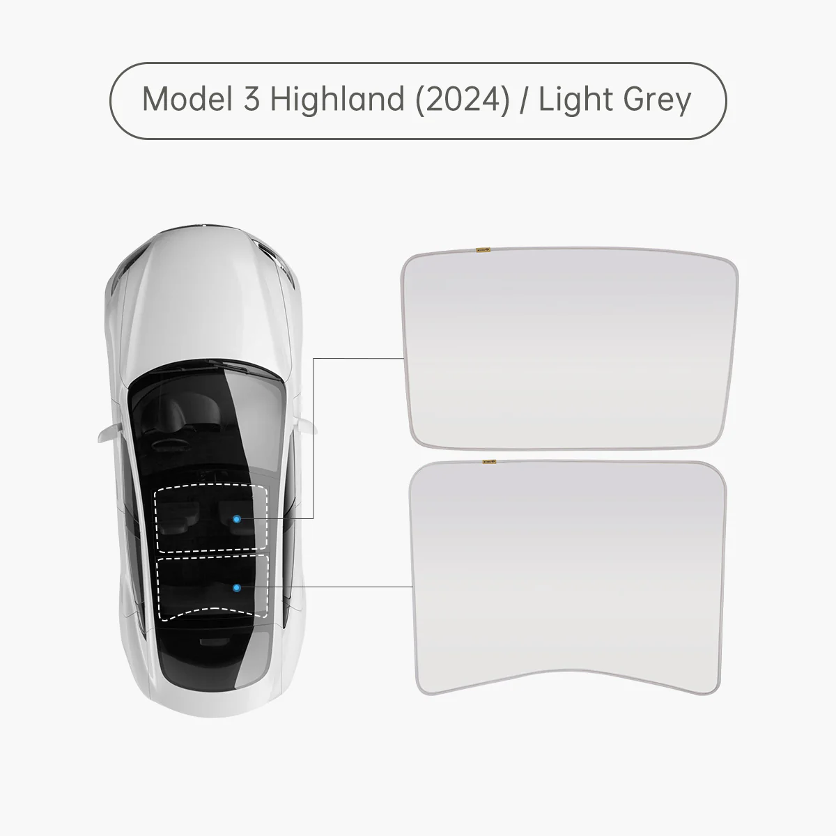 Glass Roof Sunshade for Tesla Model 3 (2018-2026 All Year) - Image 12