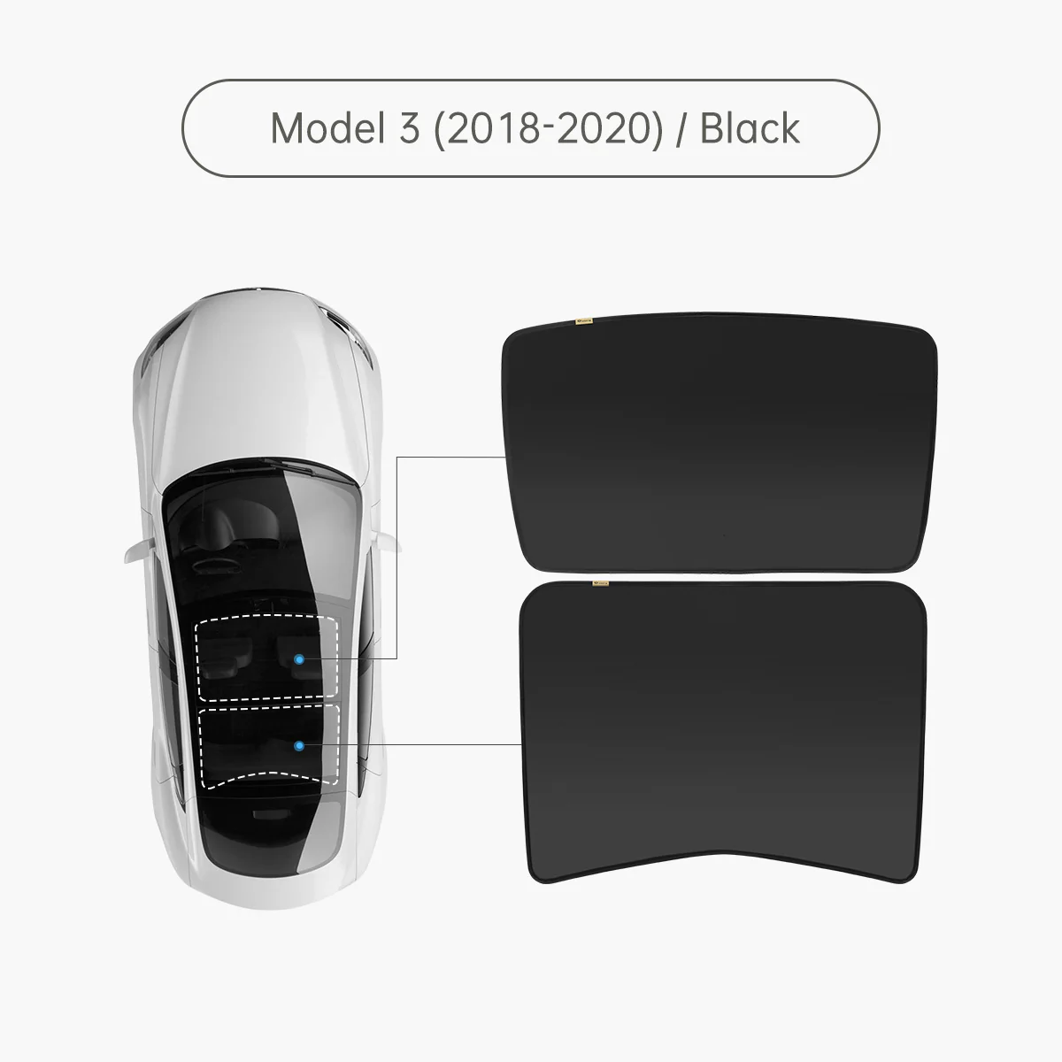 Glass Roof Sunshade for Tesla Model 3 (2018-2026 All Year) - Image 13