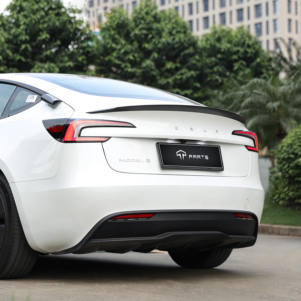 Real Carbon Fiber Performance Spoiler for Model 3 Premium 2024-2026 - Image 3