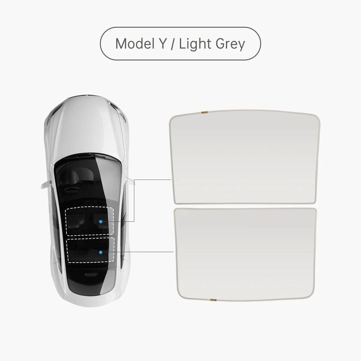 Glass Roof Sunshade for Tesla Model Y (2021-2024 / Premium 2025-2026) - Image 9