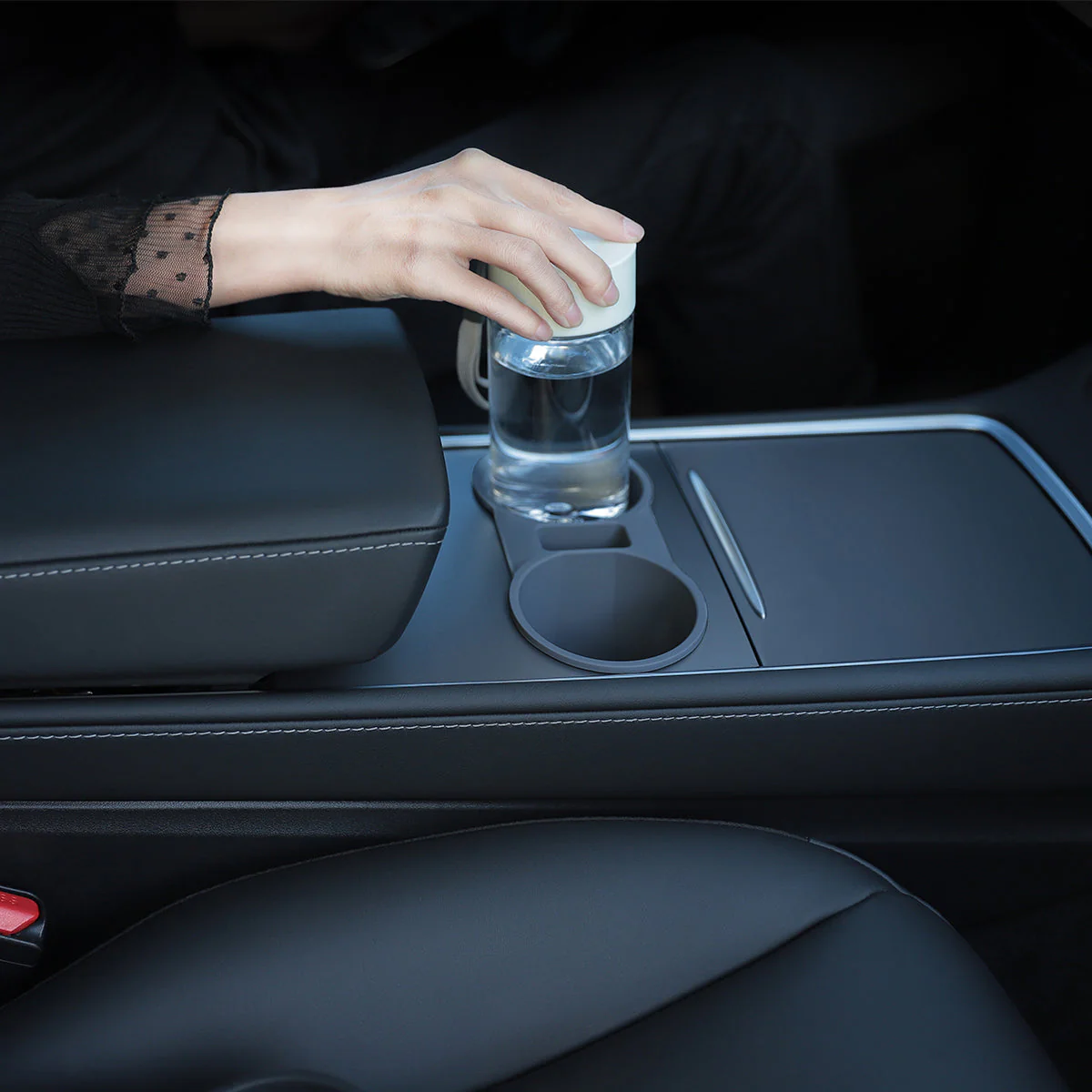 TPARTS Silicone Console Cup Holder for Tesla Model 3 & Model Y - Image 4